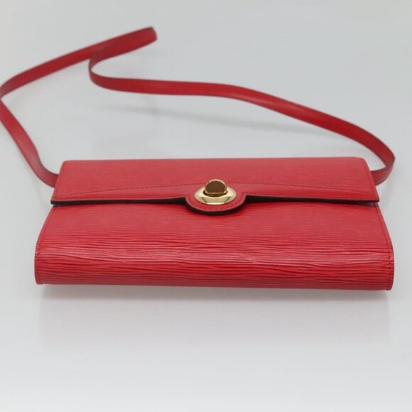 LOUIS VUITTON Epi Pochette Arche Shoulder Bag Red LV Auth - Picture 6 of 16